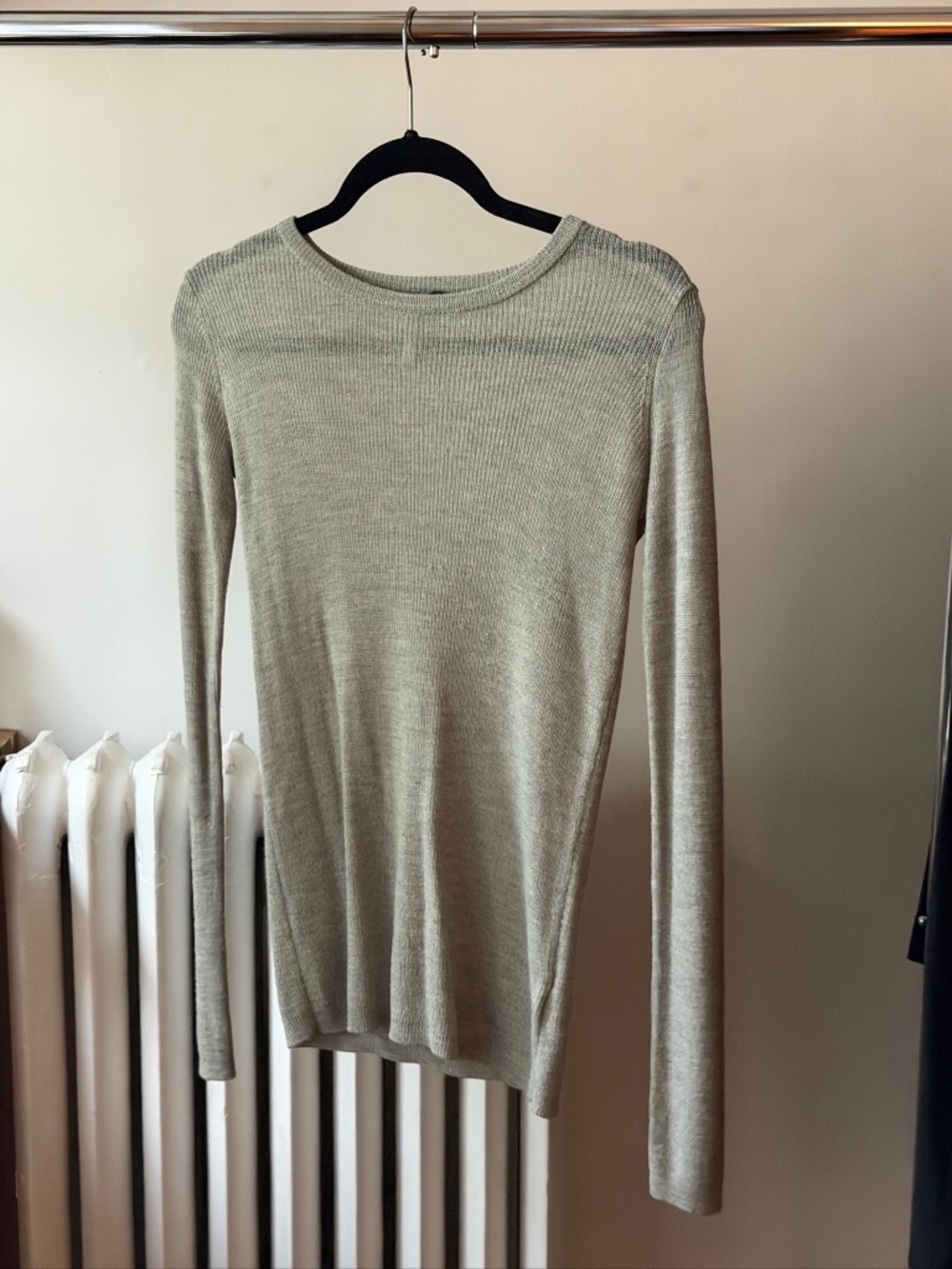 Topshop Thin Sheer Knit Long Sleeve